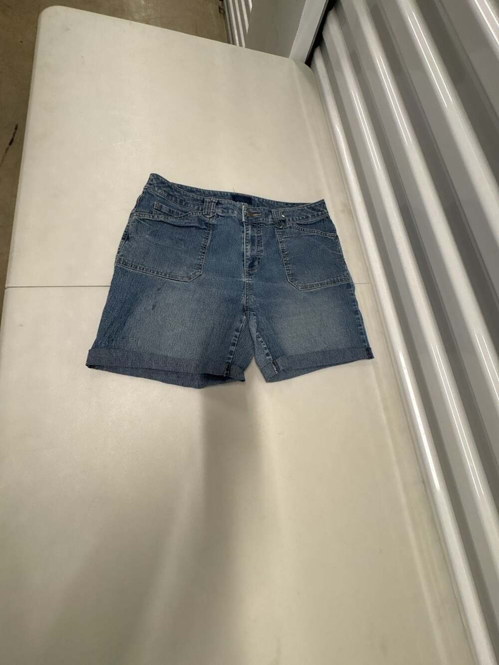 Faded Glory Ladies Denim Shorts with Embroidered Back Pocket Detail